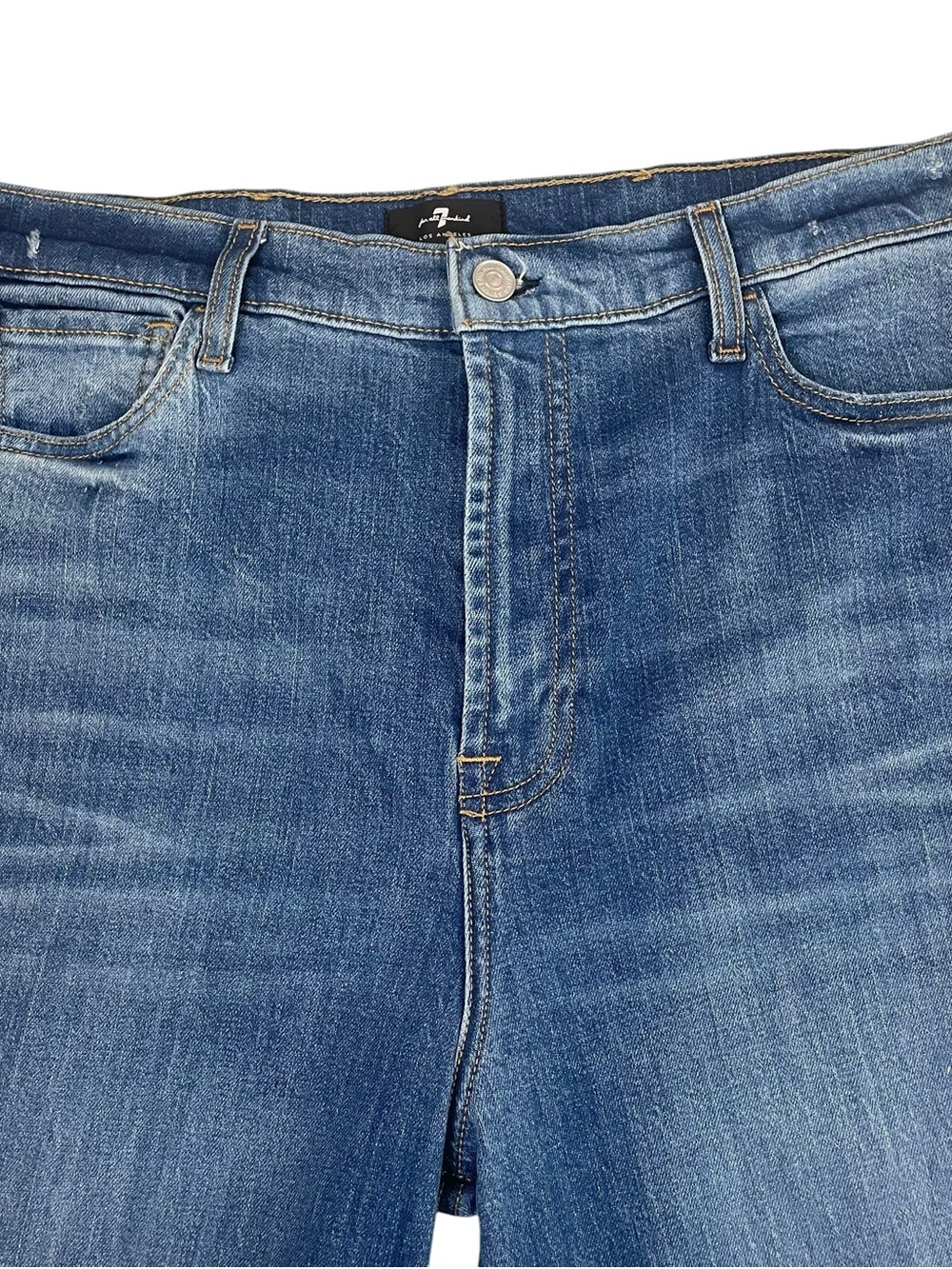 7 For All Mankind Jeans Easy Boot Garden Party 32 Organic Cotton Stretch - Picture 6 of 14